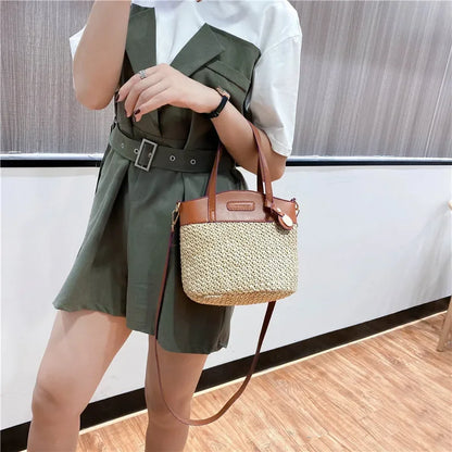 Gevlochten Schoudertas Dames Handgemaakt Leer Crossbody Stijlvol Modern Design Dagelijks Gebruik Elegante Tas