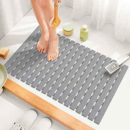 Antislip Badmat met Zuignappen en Drainagegaten 40×63 cm voor Veilig Douchen