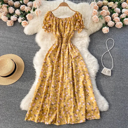 Zomerjurk voor Vrouwen Bloemenprint Jurk Lente Zomer