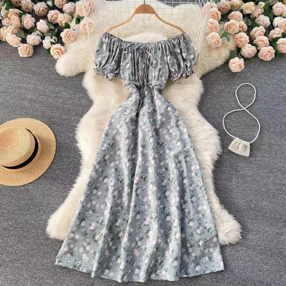 Zomerjurk voor Vrouwen Bloemenprint Jurk Lente Zomer