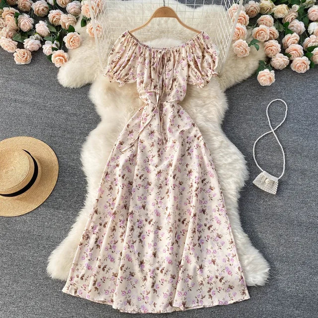 Zomerjurk voor Vrouwen Bloemenprint Jurk Lente Zomer - StudioMarella