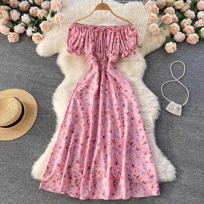 Zomerjurk voor Vrouwen Bloemenprint Jurk Lente Zomer