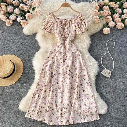 Zomerjurk voor Vrouwen Bloemenprint Jurk Lente Zomer