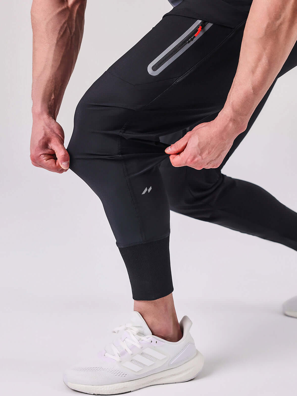 Waterdichte Cargo Joggingbroek met Hoge Ribboorden Voor Buiten