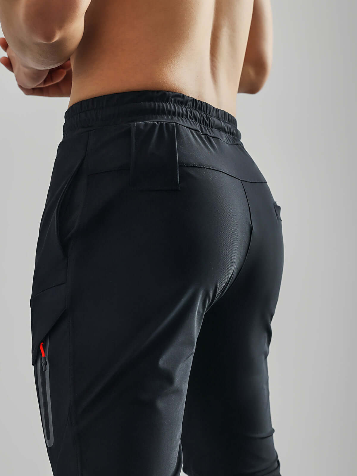 Waterdichte Cargo Joggingbroek met Hoge Ribboorden Voor Buiten