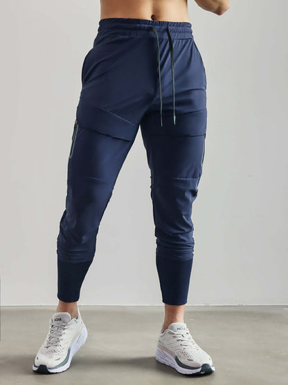 Waterdichte Cargo Joggingbroek met Hoge Ribboorden