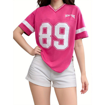 Oversized T-shirt met New York Print Sportief Design