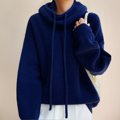 Zachte Gebreide Hoodie voor Vrouwen Stijlvolle Look