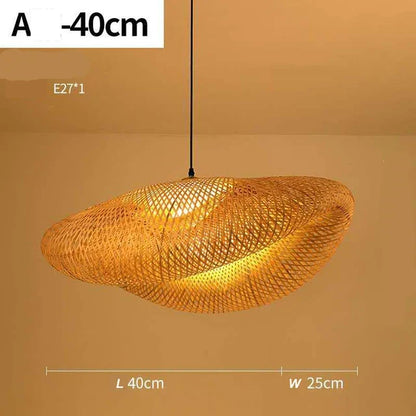 Handgemaakte Rotan Hanglamp – Scandinavisch Rustiek Design – Natuurlijke Sfeerverlichting