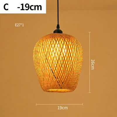 Handgemaakte Rotan Hanglamp – Scandinavisch Rustiek Design – Natuurlijke Sfeerverlichting