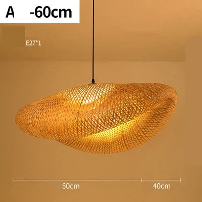 Handgemaakte Rotan Hanglamp – Scandinavisch Rustiek Design – Natuurlijke Sfeerverlichting