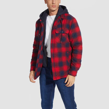 Heren Overhemdjas Geruit Casual Stijl