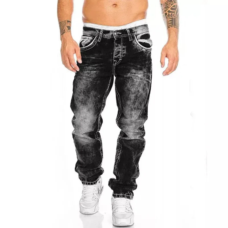 Heren Jeans Baggy Losse Fit Casual Stijl - StudioMarella