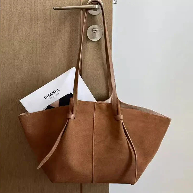 Vegan Suède Shopper Tas Duurzaam en Stijlvol Ruim