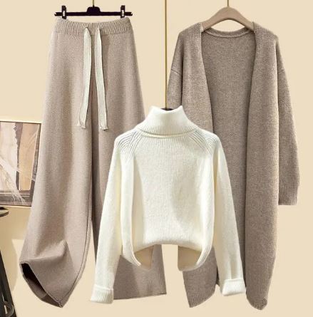 Dames Driedelige Set Comfortabele Lounge Kleding