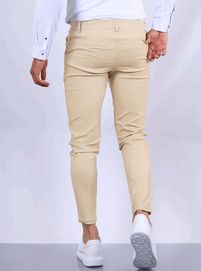 Zwarte Slimfit Pantalon voor Mannen