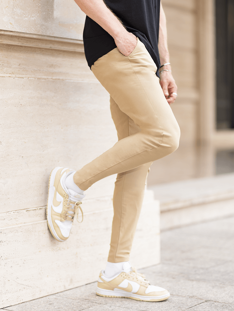 Zwarte Slimfit Pantalon voor Mannen