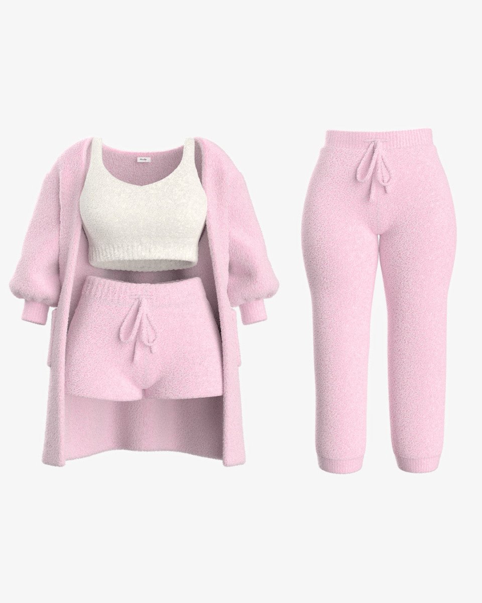 Zachte Fleece Set Warm en Knus voor Thuis