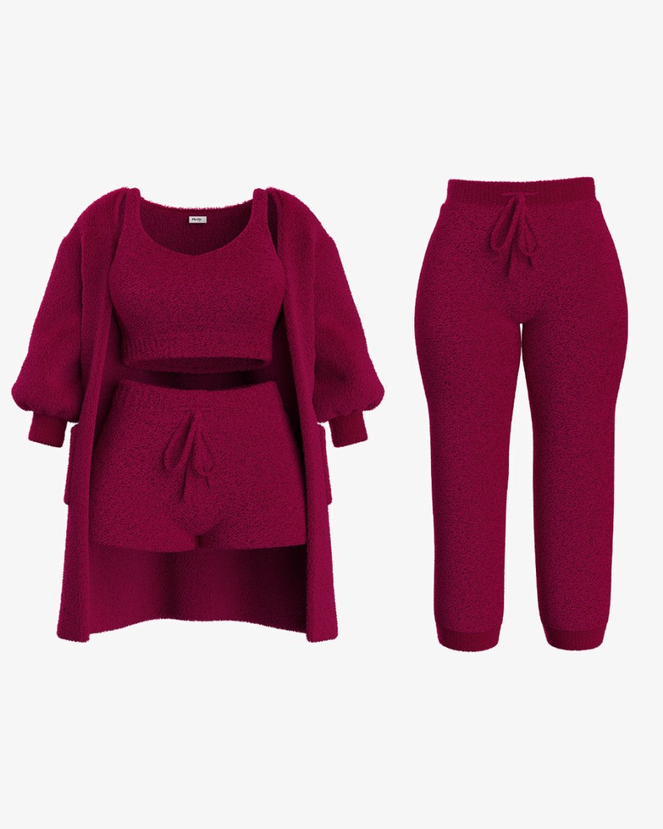 Zachte Fleece Set Warm en Knus voor Thuis