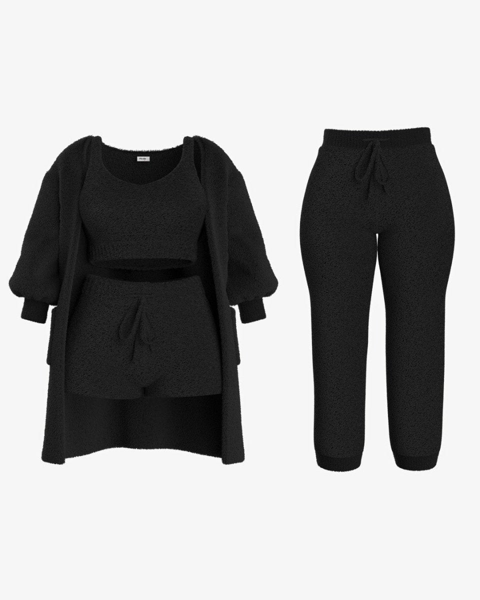 Zachte Fleece Set Warm en Knus voor Thuis