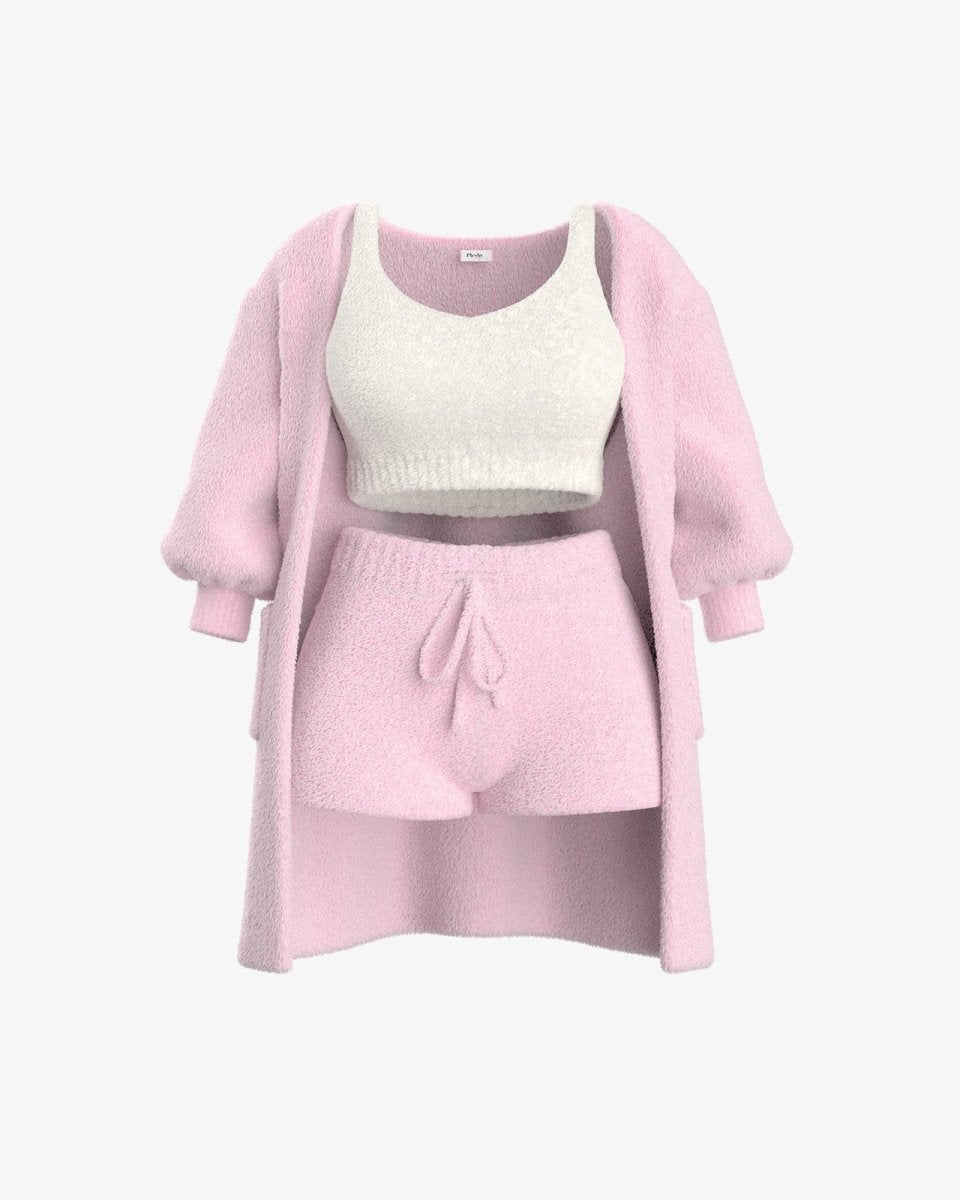 Zachte Fleece Set Warm en Knus voor Thuis