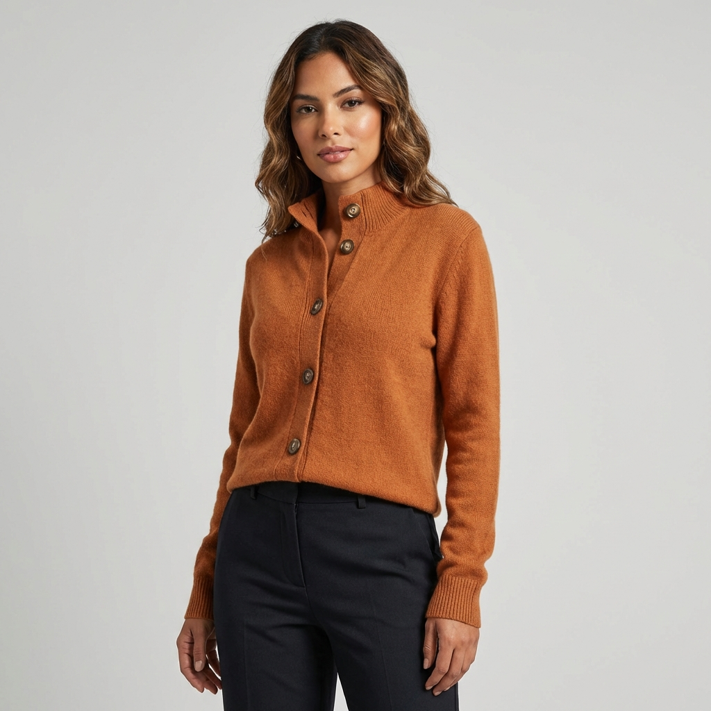 Zacht Gebreid Zwart Dames Vest | Knoopsluiting 5