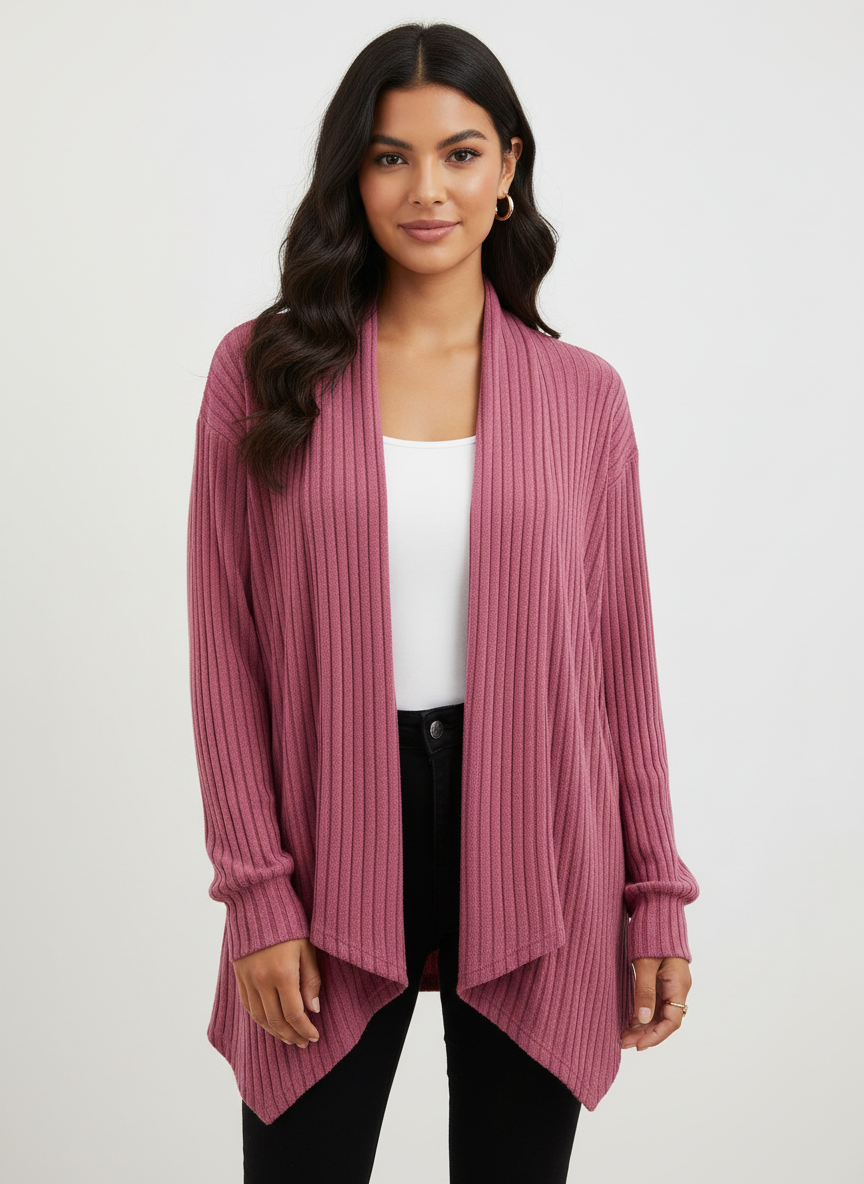 Dames Vest Geribbeld Lorvienne Stijl - StudioMarella
