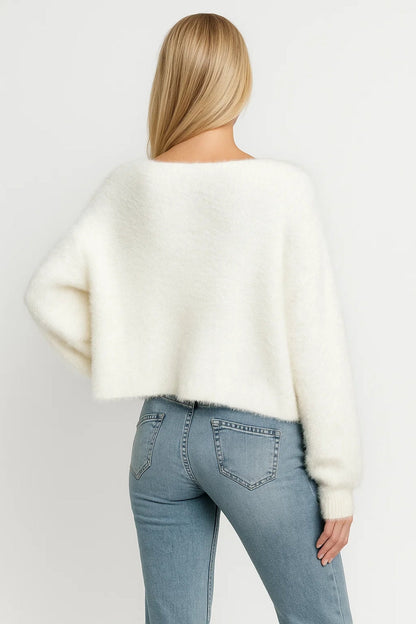 Zacht Vest Met Parels Elegant Comfortabel