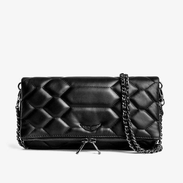 Dames Clutch met Ketting en Praktische Binnenkant → Dames Clutch met Ketting en Opbergvakjes