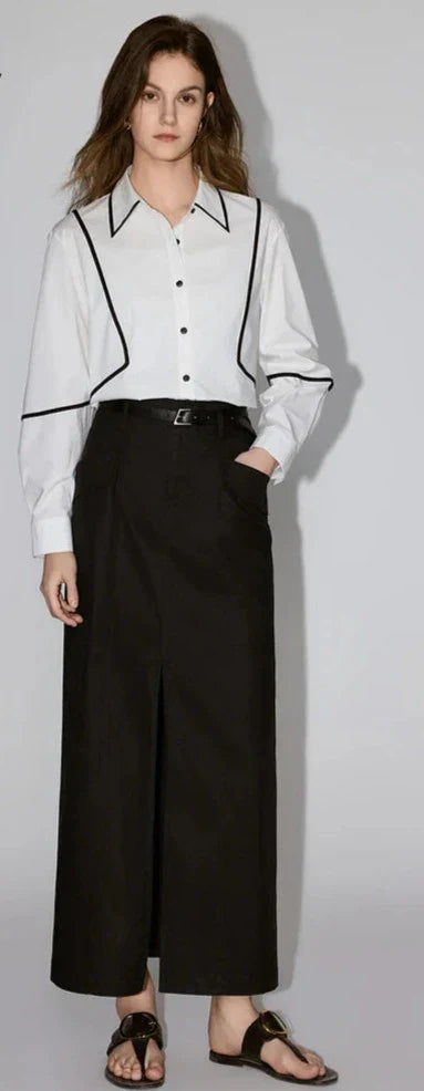 Dame Blouse Zomer Wit Katoen Elegant