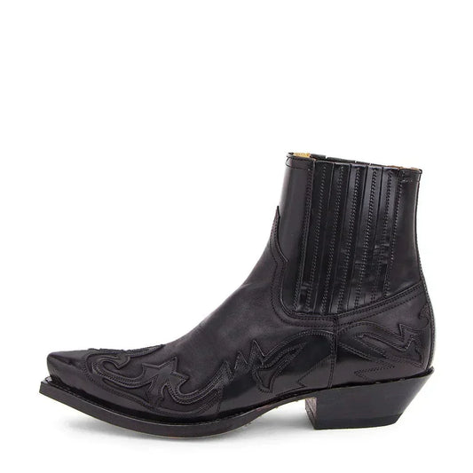 Heren Western Laarzen Leer 5cm Hak PU Stoere Cowboystijl Robuust Comfortabel