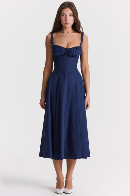 Zomerjurk Luchtige Vrouwelijke Jurk met Figuuraccentuering