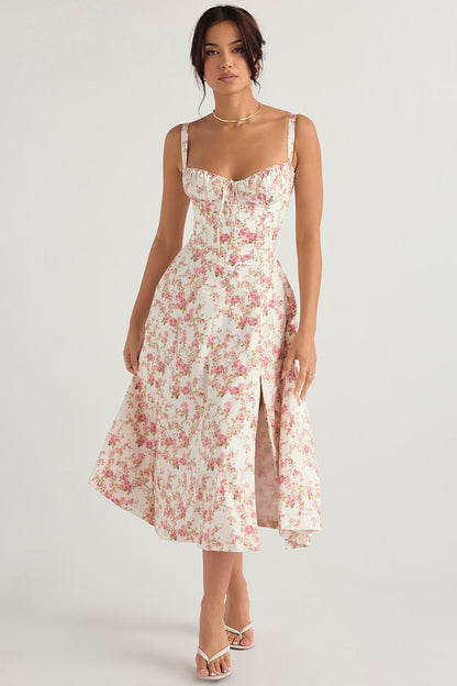 Zomerjurk Luchtige Vrouwelijke Jurk met Figuuraccentuering
