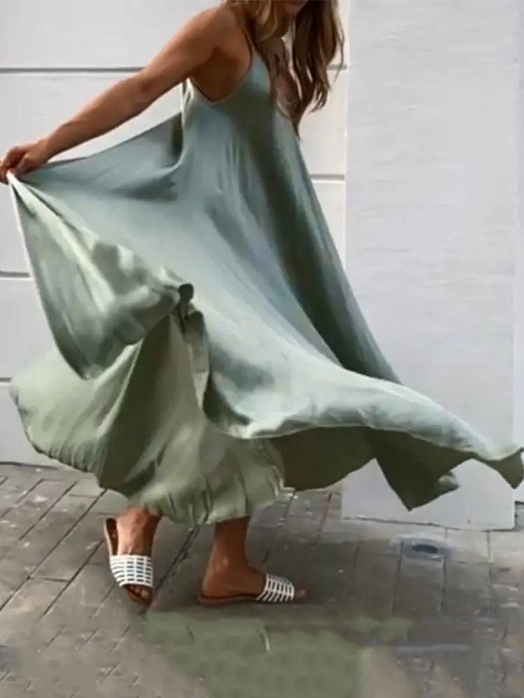 Jurk voor Strand Zomerjurk Vrouw Luchtig Zomers