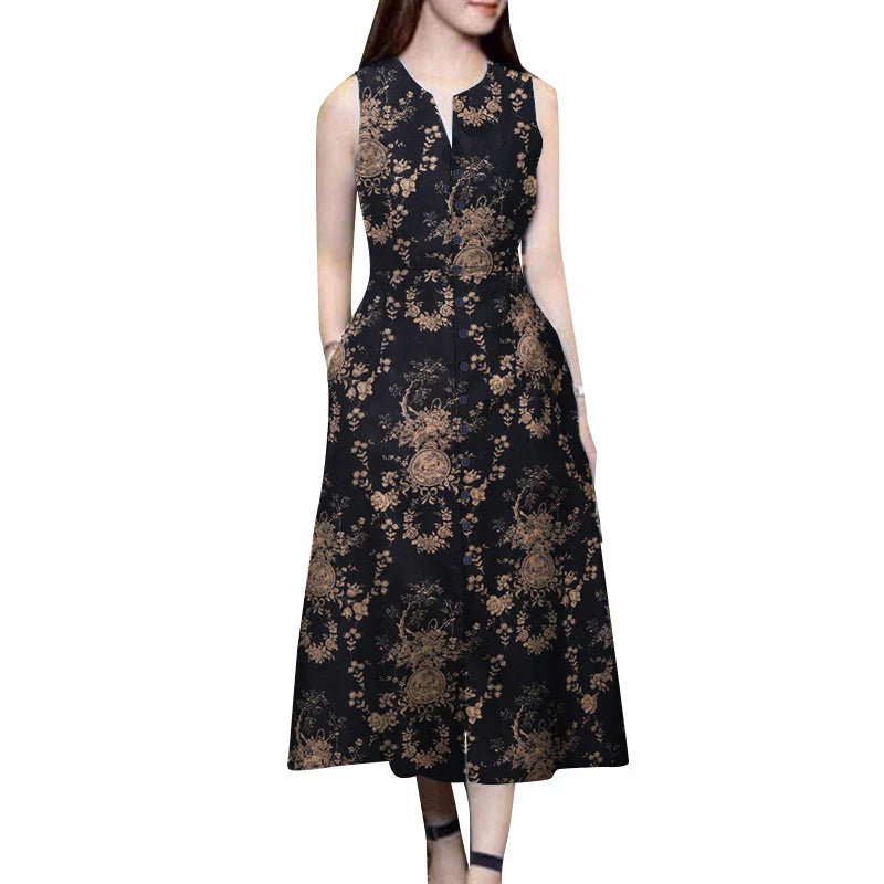 Zomerjurk Bohemian Print Vrouwelijke Jurk