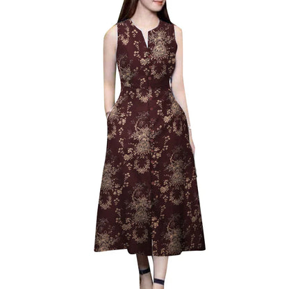 Zomerjurk Bohemian Print Vrouwelijke Jurk