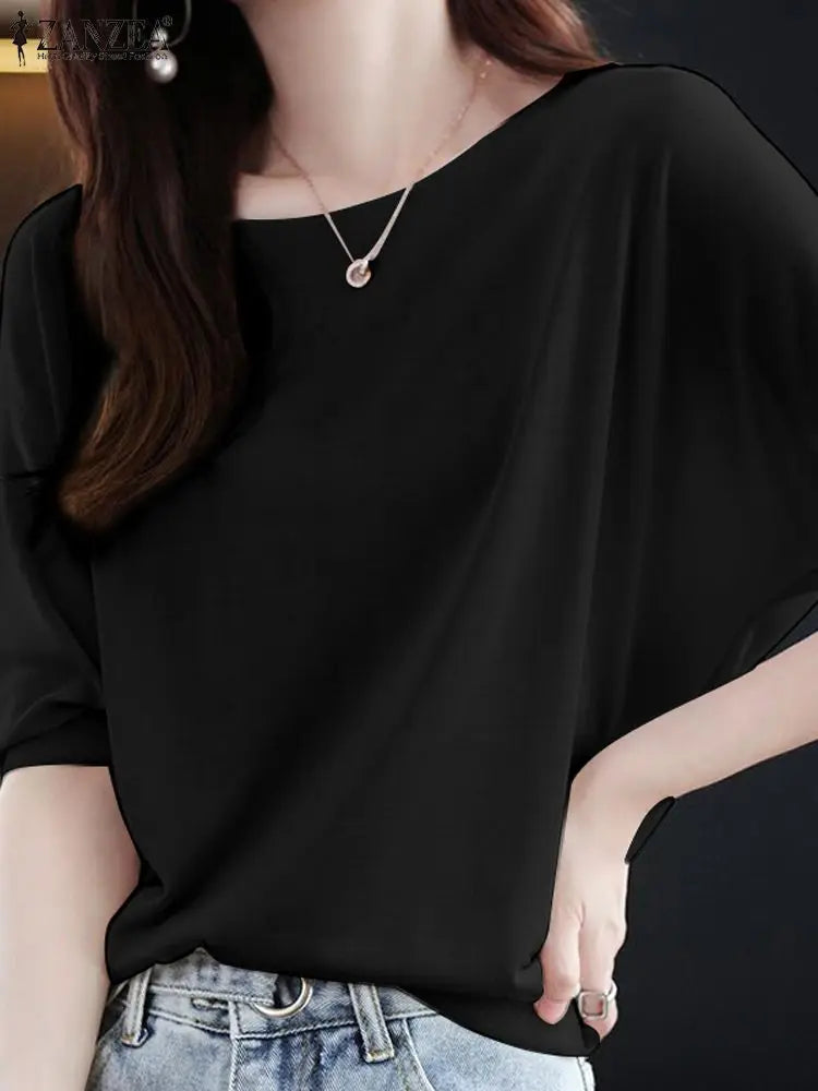 Korte Mouw Blouse voor Dames Zomerse Stijl