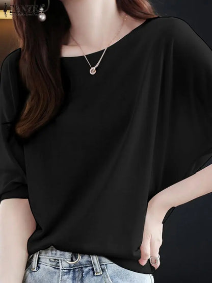 Korte Mouw Blouse voor Dames Zomerse Stijl