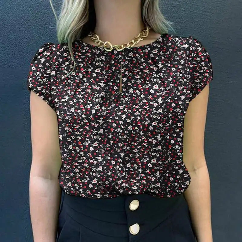 Zomerse Blouse met Bloemenprint Vrouwelijk en Luchtig