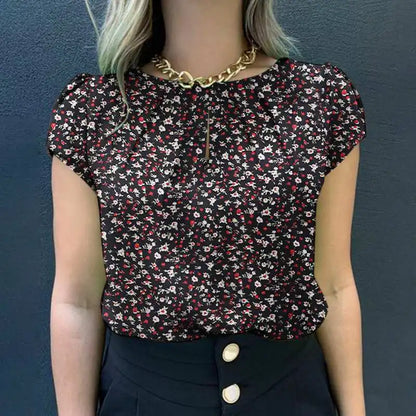 Zomerse Blouse met Bloemenprint Vrouwelijk en Luchtig