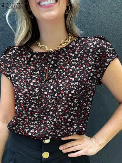 Zomerse Blouse met Bloemenprint Vrouwelijk en Luchtig