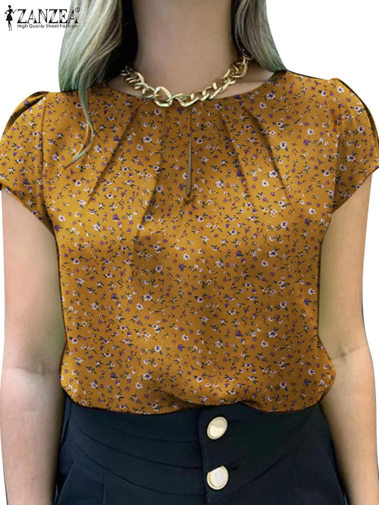 Zomerse Blouse met Bloemenprint Vrouwelijk en Luchtig