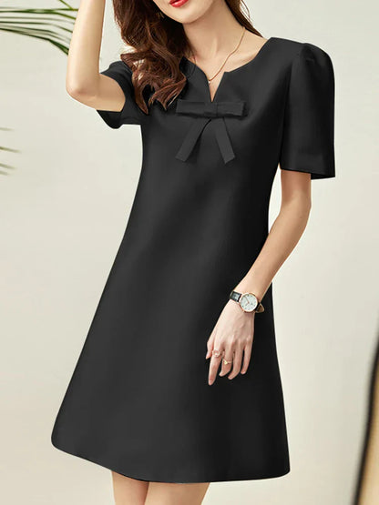 Korte Jurk voor Dames Zomerse Effen Mode Jurk