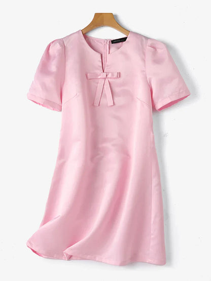 Korte Jurk voor Dames Zomerse Effen Mode Jurk