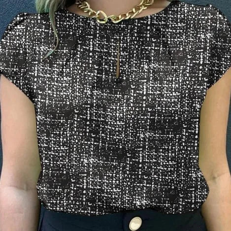 Vrouwelijke Zomerblouse met Bloemenprint