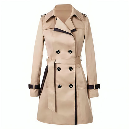 Dames Trenchcoat Klassiek Waterdicht voor Herfst en Winter