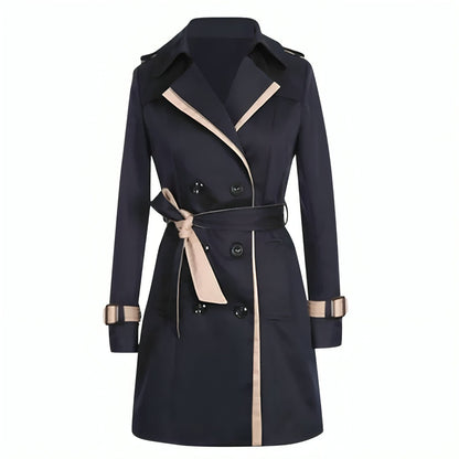 Dames Trenchcoat Waterdicht Lange Classic Stijl