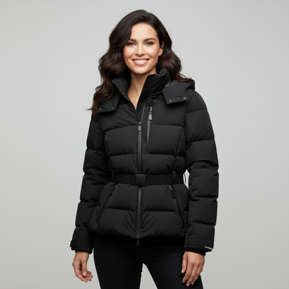 Zara Damesjas Winter | Getailleerde Puffer, Verstelbare Taille 2