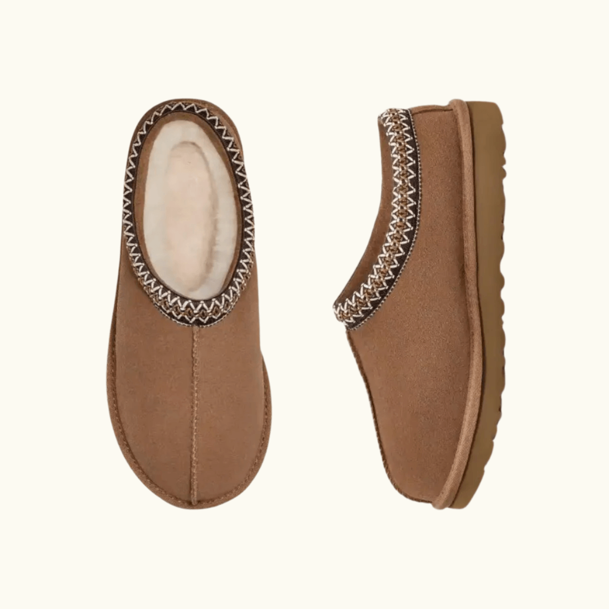 Zara | Dames Pantoffels - Luxe Suède met Schapenwol, Comfortabel en Stijlvol 3