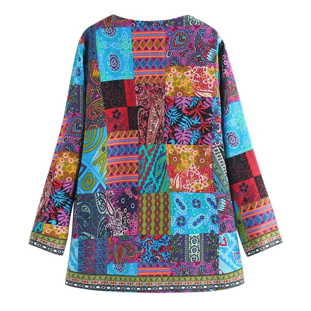 Zaria | Bohemian Dames Vest met Kleurrijk Patchwork 4